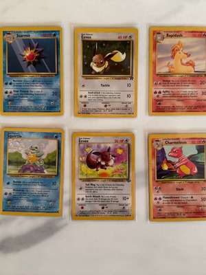 Κάρτες Pokemon σετ 10 από Base, Jungle και Team Rocket, σαν καινούργιο