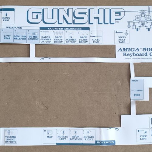 Gunship MicroProse Amiga Medium Box like new