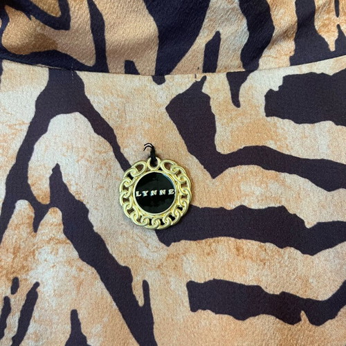 Lynne animal print dress with lining and belt new with tags