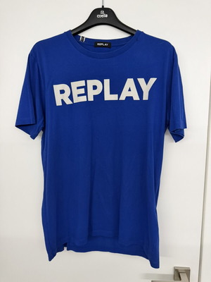 Replay t-shirt medium used, blue