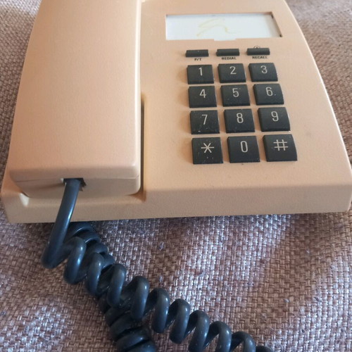 Siemens vintage home phone used, wired without cable