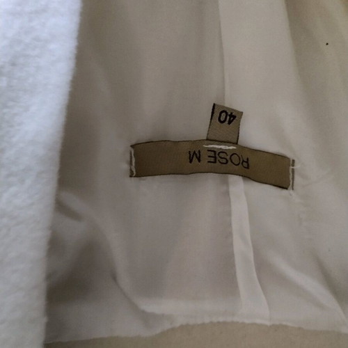 Ecru coat like new, size 40, elegant design