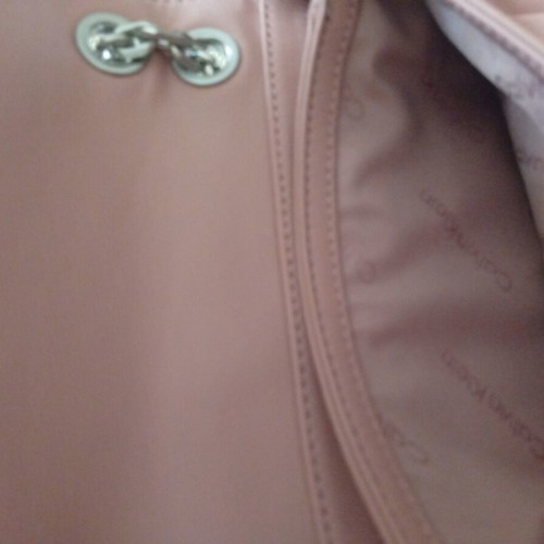 Calvin Klein shoulder bag, pink, metal chain