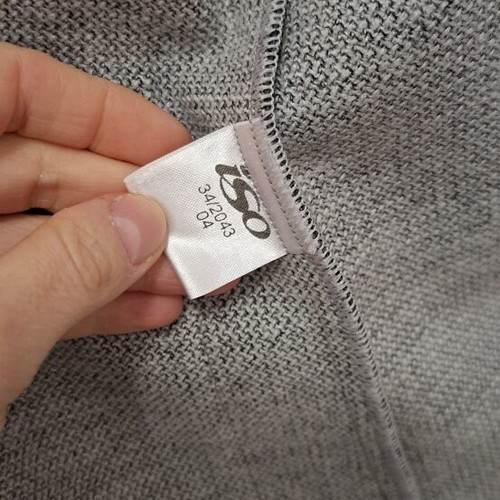 Iso Coat Size S Like New, Gray, Thin with Side Slit