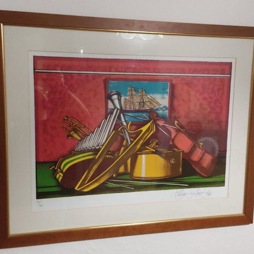Painting by Spyros Kritikos 34/100 limited edition like new