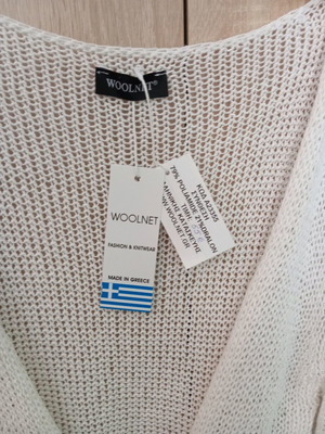 Ζακέτα μπολερό Woolnet καινούργιο άσπρο