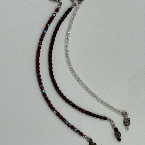Set of 3 handmade 90s beaded bracelets multicolor like new