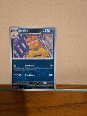 Pokemon Card Scrafty new