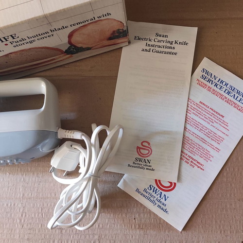Vintage Swan electric knife like new, 1989