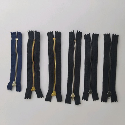 Zippers for pants used, pack of 6 pieces