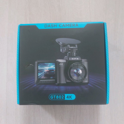 GT802 4K dash camera new, front and rear camera, WiFi, GPS