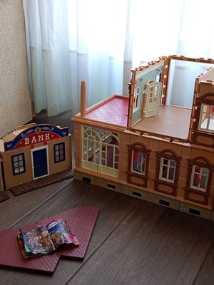 Playmobil vintage spare parts pack with Victorian 5300 & Western 4398, used