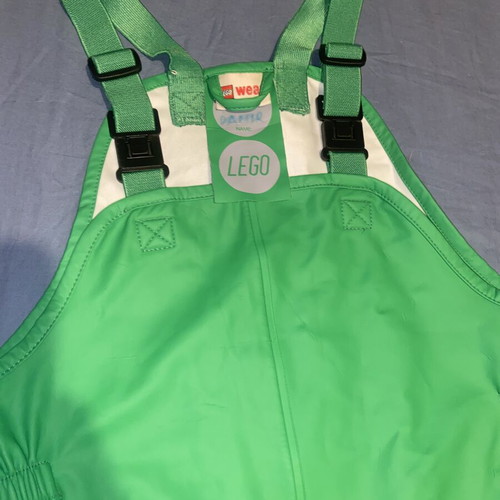 Lego Wear waterproof rain overalls, green