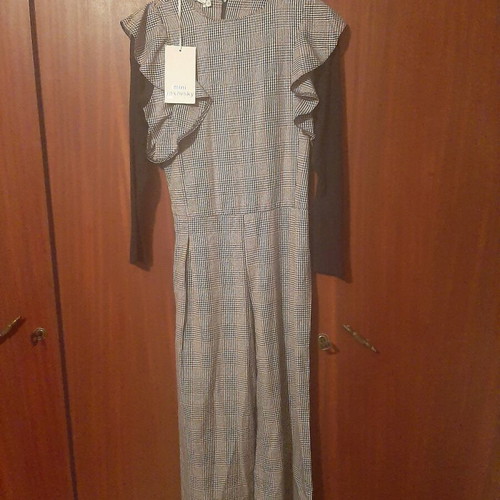 Miss Raxevsky jumpsuit new for 12-year-old girl black and white