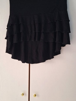 Authentic asymmetrical skirt used, black, size L