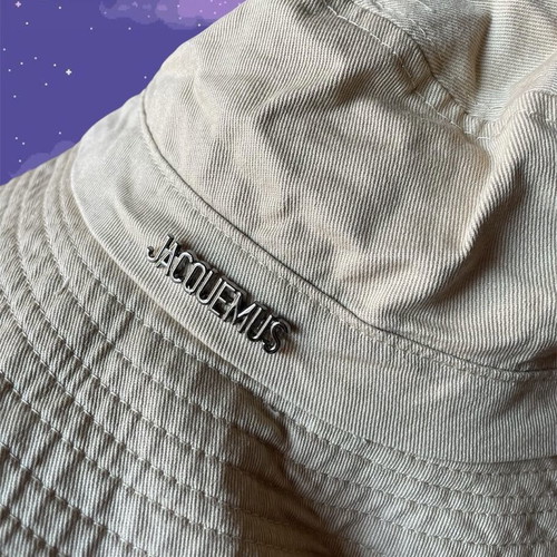 Jacquemus bucket hat new, beige, one size