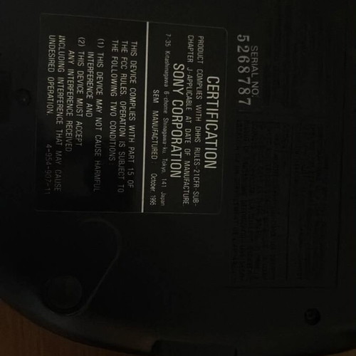 Walkman Coby CX-CD314 and Sony Discman D-EJ626CK used, bundle of 5