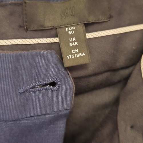 H&M men's suit pants blue medium size like new