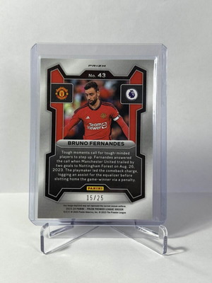 23-24 Panini Prizm PL - Bruno Fernandes Red Stars 15/25 Colour Match #43