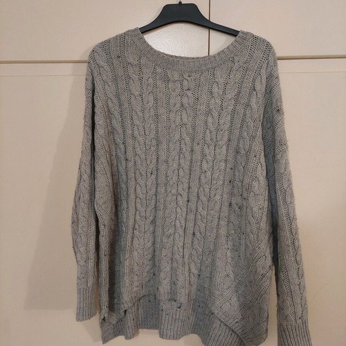 Atmosphere gray knitted sweater used, size S/M