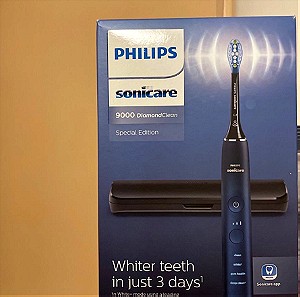 καινούργια Philips Sonicare DiamondClean 9000 Series Ηλεκτρική Οδοντόβουρτσα με Χρονομετρητή και Αισθητήρα Πίεσης Black Blue