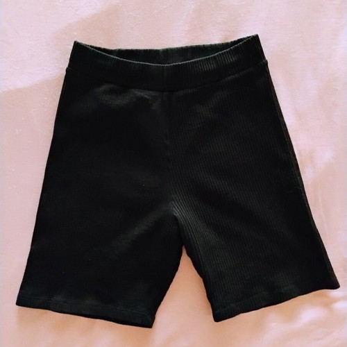 Pull&Bear ribbed rowing shorts size S like new black