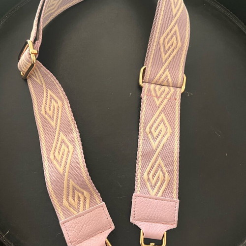 Woven strap with leather new for bags