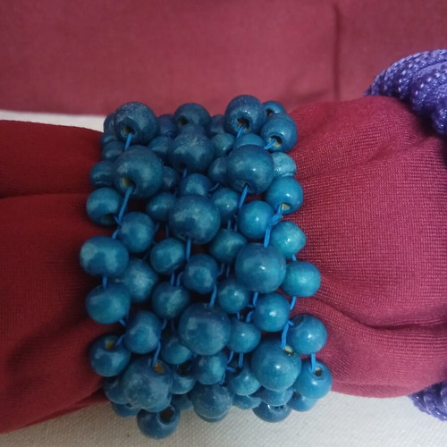 Bracelets set of 3 women, like new, purple