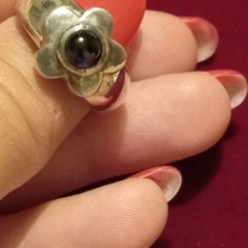 Silver ring 925 new, size 61