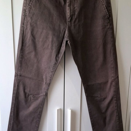 Dstrezzed men's fabric pants used, autumn-winter, dark brown, size L