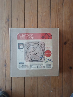 Wooden cartoon wall clock new, customizable colors