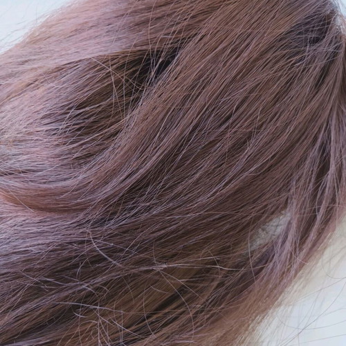 Hair extensions with clippers used, 48cm chocolate brown