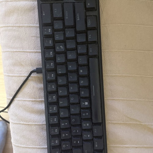 Wired or wireless mechanical keyboard with LED lighting