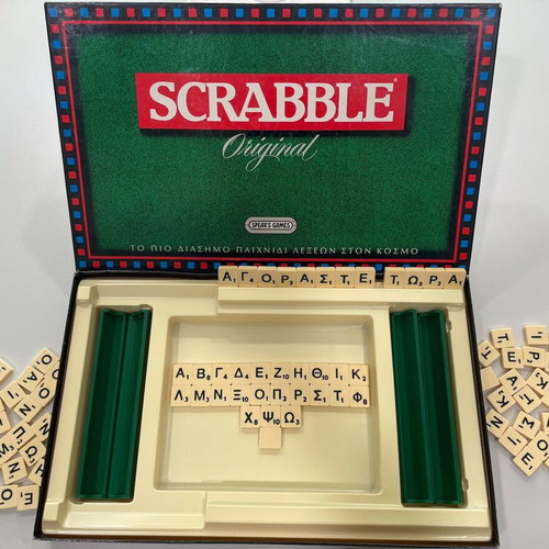 Scrabble vintage board game Greek edition like new by Spear's Games