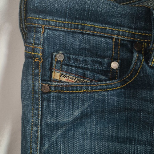 Diesel RAMF vintage jeans, low-rise flare, made in Italy