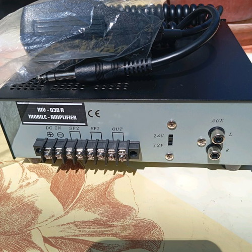 Microphone amplifier for walkie-talkies 12/24 volt new