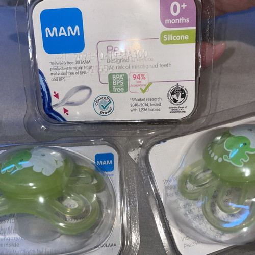 Baby set with MAM pacifiers and Acdo disposable changing pads