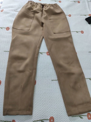 Women's suede pants tan in excellent condition