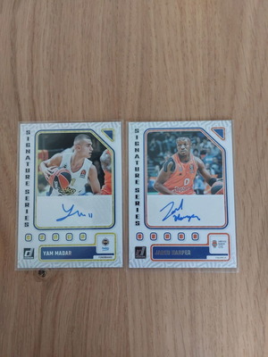 Panini Donruss Euroleague 2023-2024 Signatures Series like new, 2 collectible signed cards
