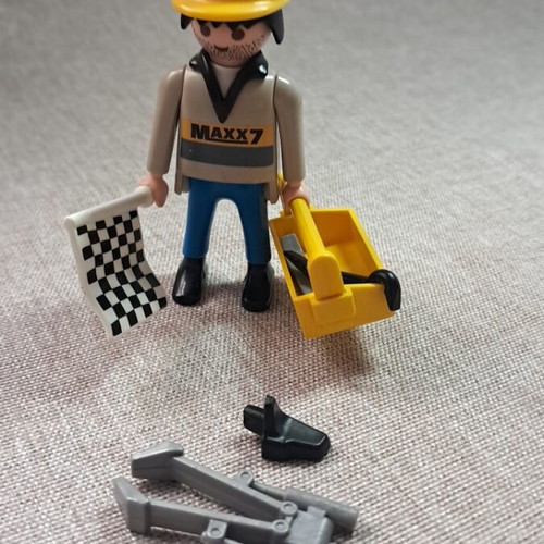 Playmobil mechanic set used with tools and car accessories