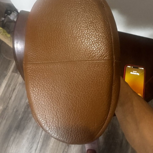 Calvin Klein shoulder bag natural leather