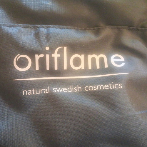 Oriflame shoulder crossbody bag new, black with white details