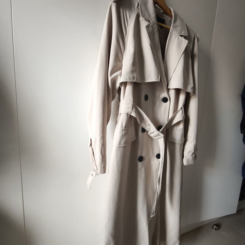 Sinsay women's long trench coat new, beige