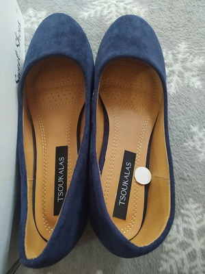 Sweet Lemon blue suede ballerinas new, size 37