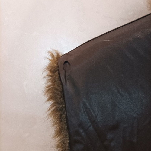 Vest with faux fur used, size M\L with two front pockets