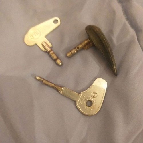 Old BMW motorcycle general switch keys used