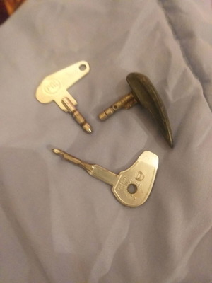 Old BMW motorcycle general switch keys used