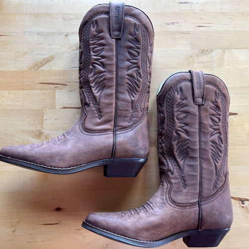 Santiago cowboy boots like new, brown, size 37.5