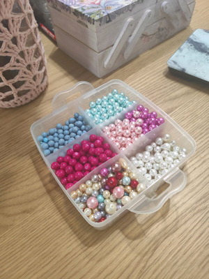 Pearl beads set new, assorted colors and sizes