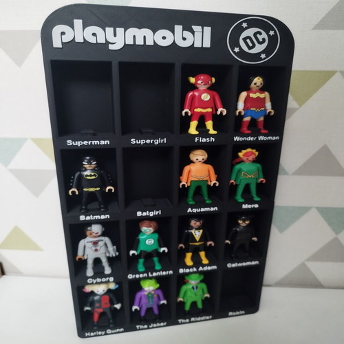 Display case Playmobil DC and Kinder Joy 16 slots like new